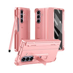 Custodia per telefono antiurto con cerniera integrale con pellicola diamantata e penna, For Galaxy Z Fold8 Ultra 5G, For Galaxy Z Fold7 5G, For Galaxy Z Fold6 5G, For Galaxy Z Fold5 5G