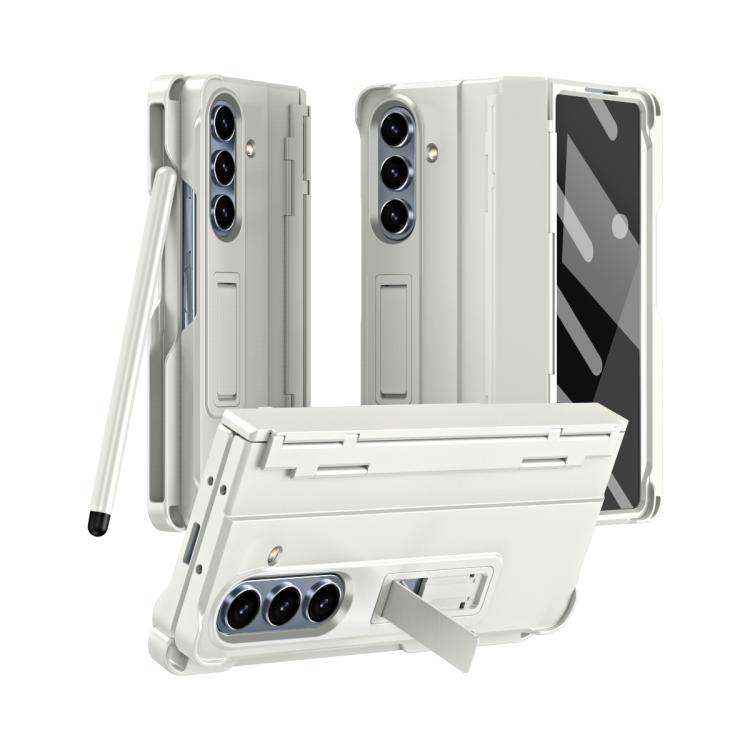 Custodia per telefono antiurto con cerniera integrale con pellicola diamantata e penna, For Galaxy Z Fold8 Ultra 5G, For Galaxy Z Fold7 5G, For Galaxy Z Fold6 5G, For Galaxy Z Fold5 5G
