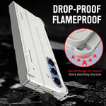 Custodia per telefono antiurto con cerniera integrale con pellicola diamantata e penna, For Galaxy Z Fold8 Ultra 5G, For Galaxy Z Fold7 5G, For Galaxy Z Fold6 5G, For Galaxy Z Fold5 5G