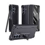 Custodia per telefono antiurto con cerniera integrale con pellicola diamantata e penna, For Galaxy Z Fold8 Ultra 5G, For Galaxy Z Fold7 5G, For Galaxy Z Fold6 5G, For Galaxy Z Fold5 5G