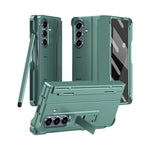 Custodia per telefono antiurto con cerniera integrale con pellicola diamantata e penna, For Galaxy Z Fold8 Ultra 5G, For Galaxy Z Fold7 5G, For Galaxy Z Fold6 5G, For Galaxy Z Fold5 5G