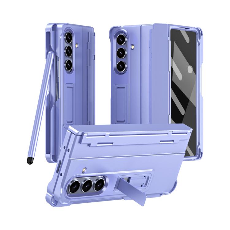 Custodia per telefono antiurto con cerniera integrale con pellicola diamantata e penna, For Galaxy Z Fold8 Ultra 5G, For Galaxy Z Fold7 5G, For Galaxy Z Fold6 5G, For Galaxy Z Fold5 5G