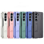 Custodia per telefono antiurto con cerniera integrale con pellicola diamantata e penna, For Galaxy Z Fold4, For Galaxy Z Fold3 5G