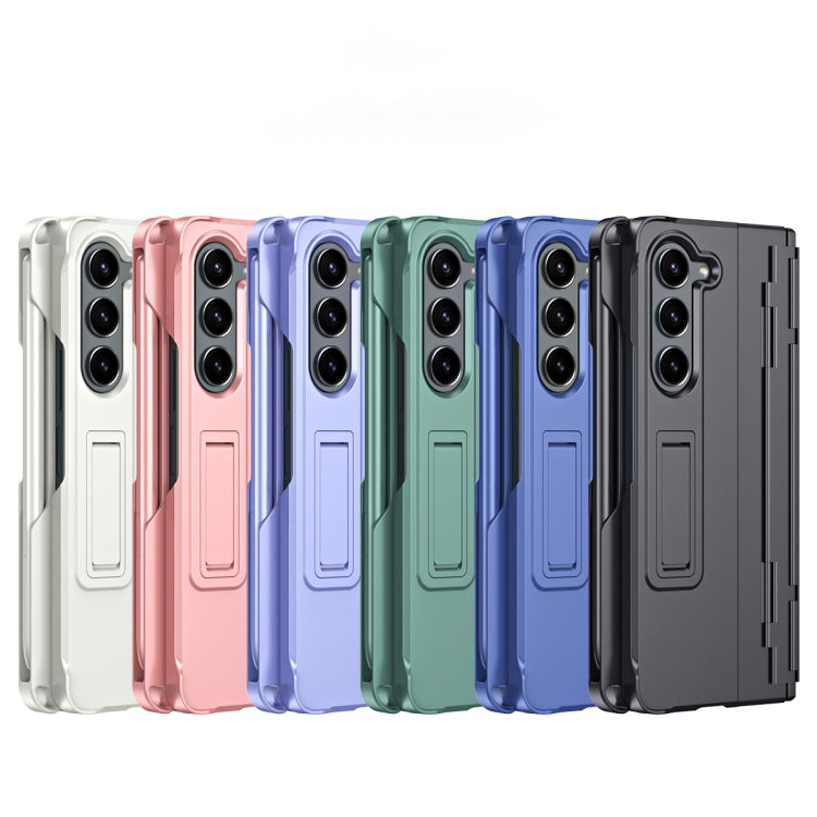 Custodia per telefono antiurto con cerniera integrale con pellicola diamantata e penna, For Galaxy Z Fold4, For Galaxy Z Fold3 5G