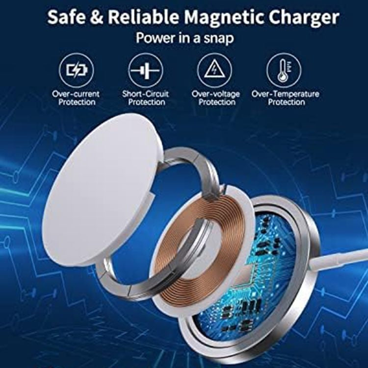 DS-WXC103 Caricabatterie wireless magnetico MagSafe da 15 W Max per iPhone 15/14/13 / AirPods Pro, senza adattatore, WXC103