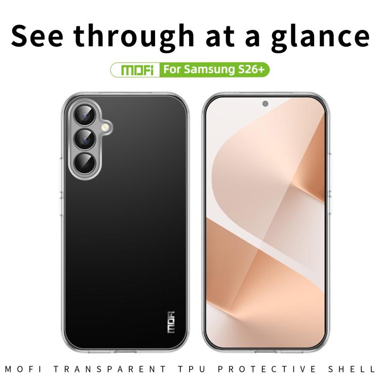 Custodia per telefono in TPU ultrasottile serie MOFI Ming, For Samsung Galaxy S26+ 5G, For Samsung Galaxy S26 Ultra 5G, For Samsung Galaxy S26 5G, For Samsung Galaxy A57 5G, For Samsung Galaxy A37 5G, For Samsung Galaxy S25 FE 5G                       ...