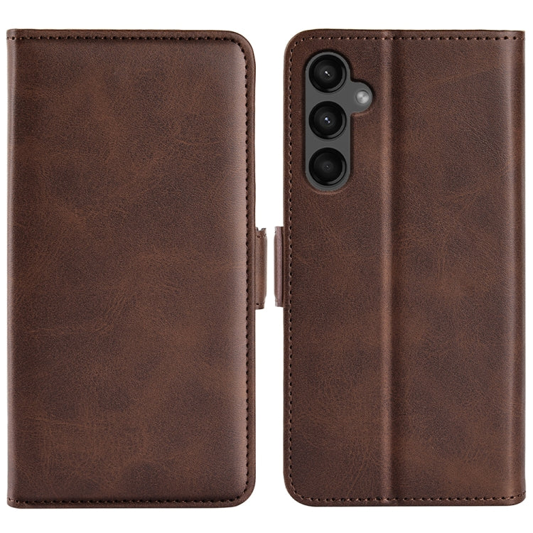 Custodia per telefono in pelle con chiusura orizzontale con fibbia magnetica su entrambi i lati, For Samsung Galaxy A15, For Samsung Galaxy A05, For Samsung Galaxy A05s, For Samsung Galaxy M36 5G / F36 5G