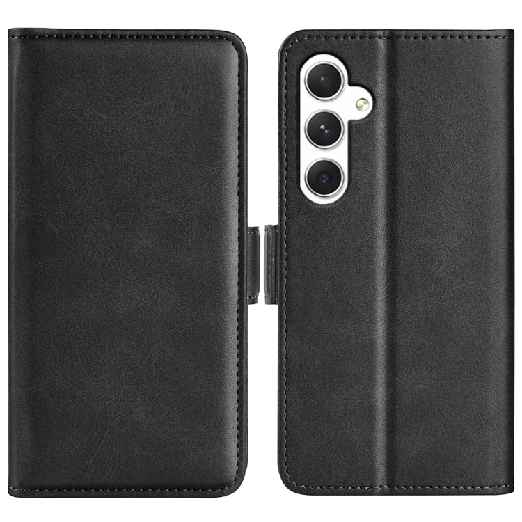 Custodia per telefono in pelle con chiusura orizzontale con fibbia magnetica su entrambi i lati, For Samsung Galaxy A35, For Samsung Galaxy S24 Ultra 5G, For Samsung Galaxy S24+ 5G, For Samsung Galaxy S24 5G