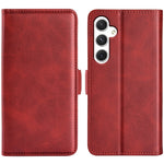 Custodia per telefono in pelle con chiusura orizzontale con fibbia magnetica su entrambi i lati, For Samsung Galaxy A35, For Samsung Galaxy S24 Ultra 5G, For Samsung Galaxy S24+ 5G, For Samsung Galaxy S24 5G