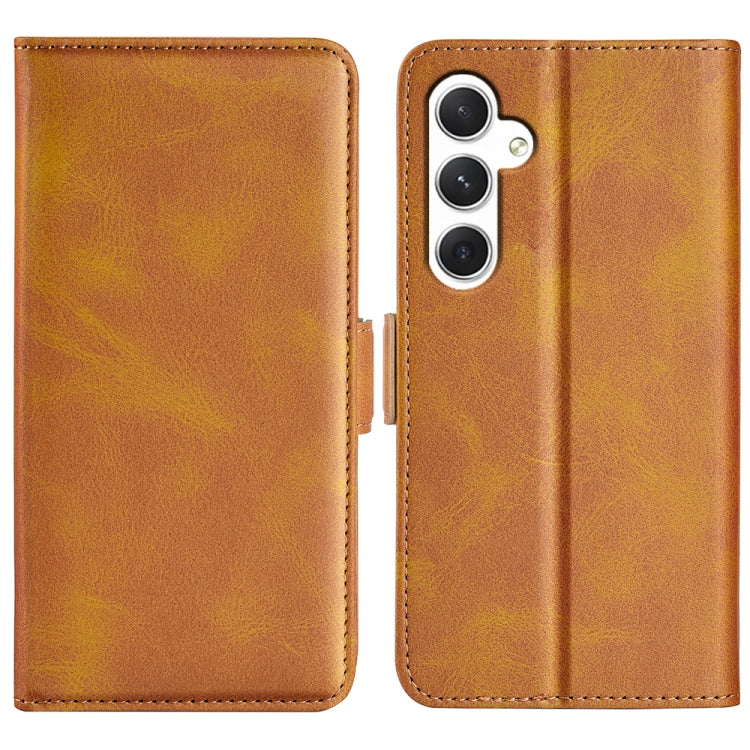 Custodia per telefono in pelle con chiusura orizzontale con fibbia magnetica su entrambi i lati, For Samsung Galaxy A35, For Samsung Galaxy S24 Ultra 5G, For Samsung Galaxy S24+ 5G, For Samsung Galaxy S24 5G