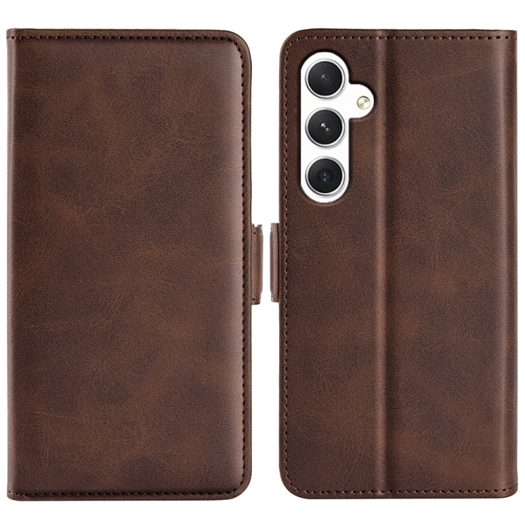 Custodia per telefono in pelle con chiusura orizzontale con fibbia magnetica su entrambi i lati, For Samsung Galaxy A35, For Samsung Galaxy S24 Ultra 5G, For Samsung Galaxy S24+ 5G, For Samsung Galaxy S24 5G