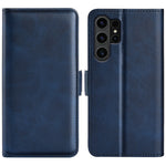 Custodia per telefono in pelle con chiusura orizzontale con fibbia magnetica su entrambi i lati, For Samsung Galaxy A35, For Samsung Galaxy S24 Ultra 5G, For Samsung Galaxy S24+ 5G, For Samsung Galaxy S24 5G