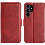Custodia per telefono in pelle con chiusura orizzontale con fibbia magnetica su entrambi i lati, For Samsung Galaxy A35, For Samsung Galaxy S24 Ultra 5G, For Samsung Galaxy S24+ 5G, For Samsung Galaxy S24 5G