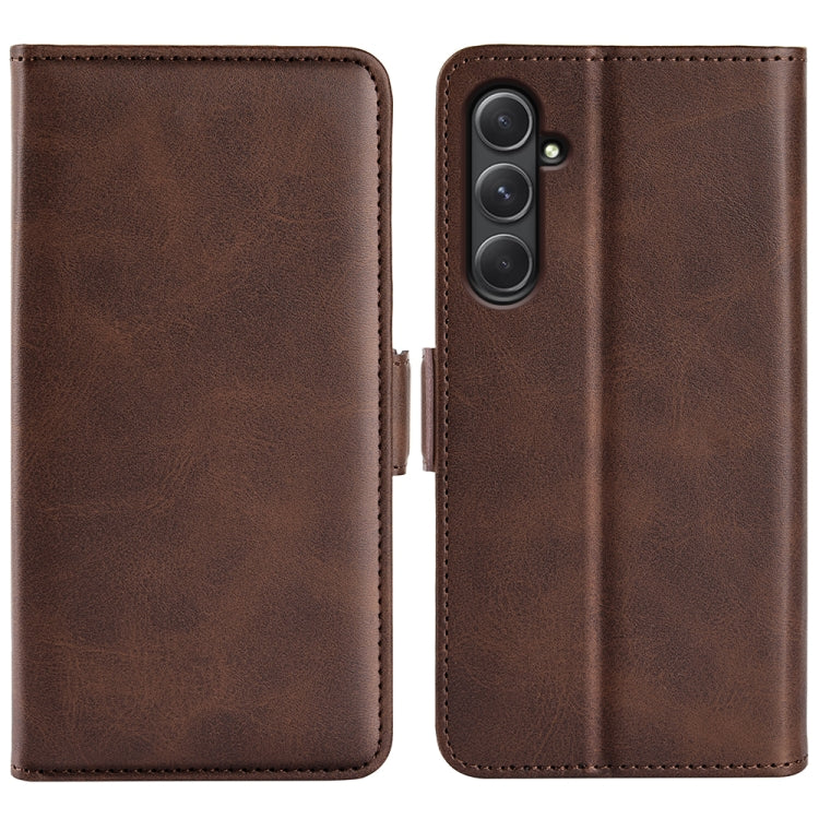 Custodia per telefono in pelle con chiusura orizzontale con fibbia magnetica su entrambi i lati, For Samsung Galaxy Xcover 7 Pro, For Samsung Galaxy M55 5G, For Samsung Galaxy M15 5G, For Samsung Galaxy A55