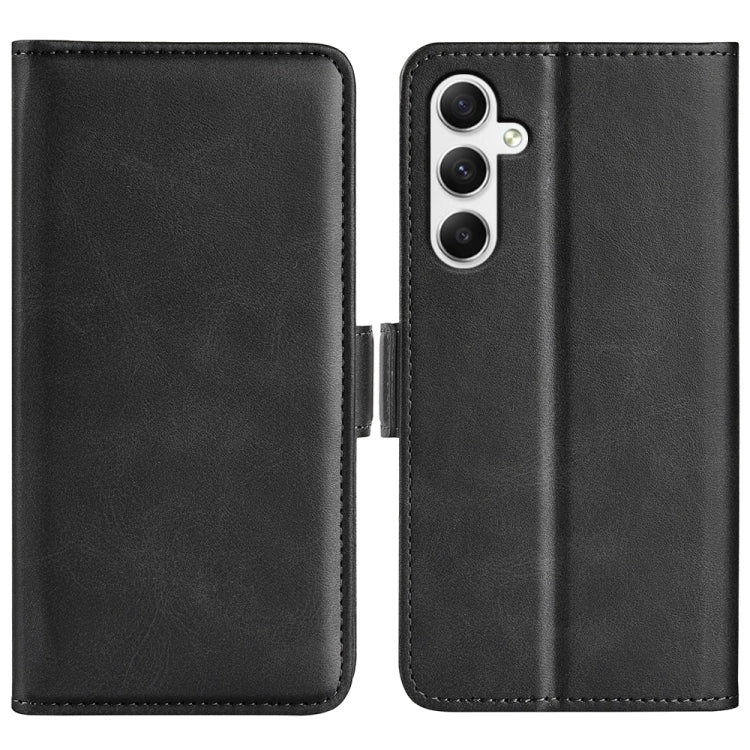 Custodia per telefono in pelle con chiusura orizzontale con fibbia magnetica su entrambi i lati, For Samsung Galaxy A35, For Samsung Galaxy S24 Ultra 5G, For Samsung Galaxy S24+ 5G, For Samsung Galaxy S24 5G