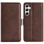 Custodia per telefono in pelle con chiusura orizzontale con fibbia magnetica su entrambi i lati, For Samsung Galaxy A35, For Samsung Galaxy S24 Ultra 5G, For Samsung Galaxy S24+ 5G, For Samsung Galaxy S24 5G