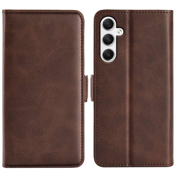 Custodia per telefono in pelle con chiusura orizzontale con fibbia magnetica su entrambi i lati, For Samsung Galaxy A35, For Samsung Galaxy S24 Ultra 5G, For Samsung Galaxy S24+ 5G, For Samsung Galaxy S24 5G