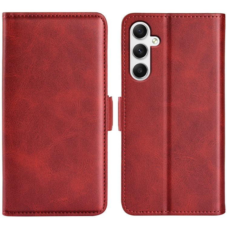 Custodia per telefono in pelle con chiusura orizzontale con fibbia magnetica su entrambi i lati, For Samsung Galaxy A35, For Samsung Galaxy S24 Ultra 5G, For Samsung Galaxy S24+ 5G, For Samsung Galaxy S24 5G