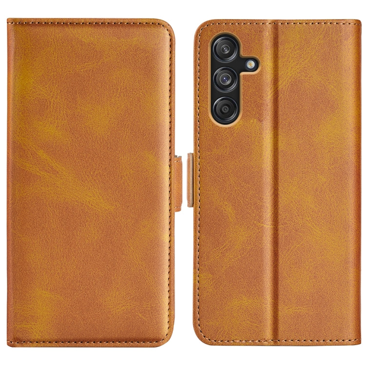 Custodia per telefono in pelle con chiusura orizzontale con fibbia magnetica su entrambi i lati, For Samsung Galaxy Xcover 7 Pro, For Samsung Galaxy M55 5G, For Samsung Galaxy M15 5G, For Samsung Galaxy A55