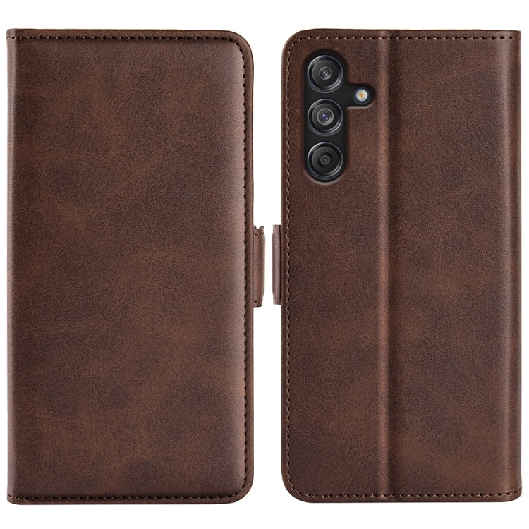 Custodia per telefono in pelle con chiusura orizzontale con fibbia magnetica su entrambi i lati, For Samsung Galaxy Xcover 7 Pro, For Samsung Galaxy M55 5G, For Samsung Galaxy M15 5G, For Samsung Galaxy A55