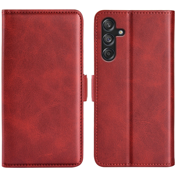 Custodia per telefono in pelle con chiusura orizzontale con fibbia magnetica su entrambi i lati, For Samsung Galaxy Xcover 7 Pro, For Samsung Galaxy M55 5G, For Samsung Galaxy M15 5G, For Samsung Galaxy A55