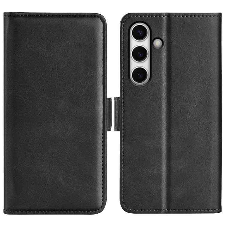 Custodia per telefono in pelle con chiusura orizzontale con fibbia magnetica su entrambi i lati, For Samsung Galaxy S25+ 5G, For Samsung Galaxy S25 Ultra 5G, For Samsung Galaxy A16, For Samsung Galaxy S24 FE 5G