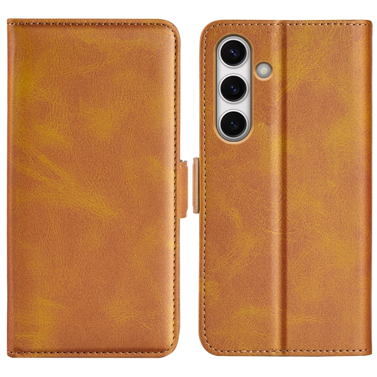 Custodia per telefono in pelle con chiusura orizzontale con fibbia magnetica su entrambi i lati, For Samsung Galaxy S25+ 5G, For Samsung Galaxy S25 Ultra 5G, For Samsung Galaxy A16, For Samsung Galaxy S24 FE 5G