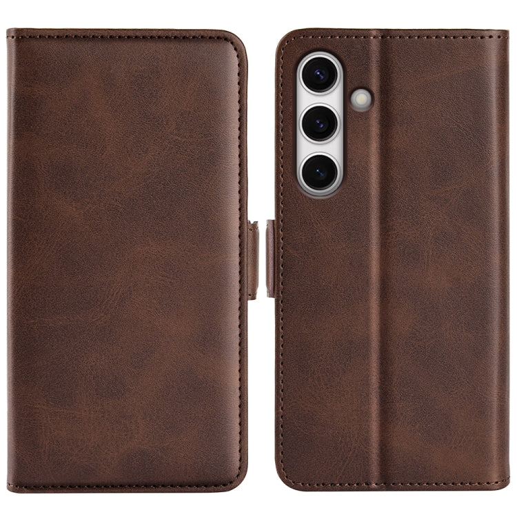 Custodia per telefono in pelle con chiusura orizzontale con fibbia magnetica su entrambi i lati, For Samsung Galaxy S25+ 5G, For Samsung Galaxy S25 Ultra 5G, For Samsung Galaxy A16, For Samsung Galaxy S24 FE 5G