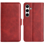 Custodia per telefono in pelle con chiusura orizzontale con fibbia magnetica su entrambi i lati, For Samsung Galaxy S25+ 5G, For Samsung Galaxy S25 Ultra 5G, For Samsung Galaxy A16, For Samsung Galaxy S24 FE 5G
