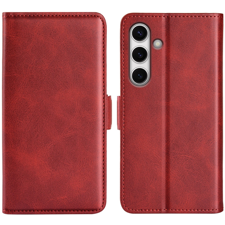 Custodia per telefono in pelle con chiusura orizzontale con fibbia magnetica su entrambi i lati, For Samsung Galaxy S25+ 5G, For Samsung Galaxy S25 Ultra 5G, For Samsung Galaxy A16, For Samsung Galaxy S24 FE 5G