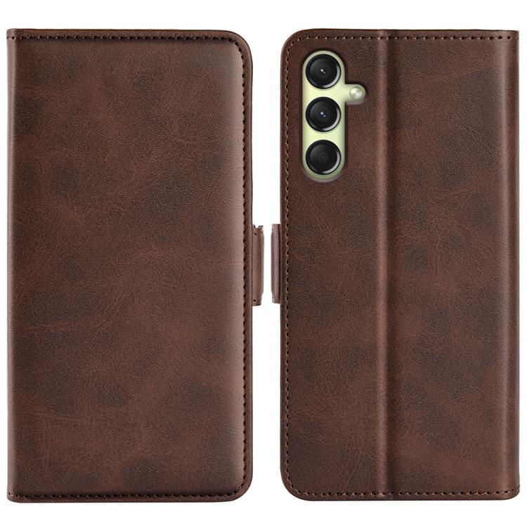 Custodia per telefono in pelle con chiusura orizzontale con fibbia magnetica su entrambi i lati, For Samsung Galaxy S25+ 5G, For Samsung Galaxy S25 Ultra 5G, For Samsung Galaxy A16, For Samsung Galaxy S24 FE 5G