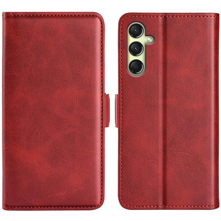 Custodia per telefono in pelle con chiusura orizzontale con fibbia magnetica su entrambi i lati, For Samsung Galaxy S25+ 5G, For Samsung Galaxy S25 Ultra 5G, For Samsung Galaxy A16, For Samsung Galaxy S24 FE 5G