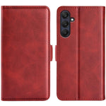 Custodia per telefono in pelle con chiusura orizzontale con fibbia magnetica su entrambi i lati, For Samsung Galaxy A06 5G, For Samsung Galaxy A26, For Samsung Galaxy A36, For Samsung Galaxy S25 5G