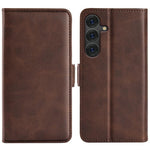 Custodia per telefono in pelle con chiusura orizzontale con fibbia magnetica su entrambi i lati, For Samsung Galaxy A06 5G, For Samsung Galaxy A26, For Samsung Galaxy A36, For Samsung Galaxy S25 5G