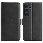 Custodia per telefono in pelle con chiusura orizzontale con fibbia magnetica su entrambi i lati, For Samsung Galaxy S25+ 5G, For Samsung Galaxy S25 Ultra 5G, For Samsung Galaxy A16, For Samsung Galaxy S24 FE 5G