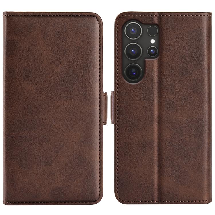 Custodia per telefono in pelle con chiusura orizzontale con fibbia magnetica su entrambi i lati, For Samsung Galaxy S25+ 5G, For Samsung Galaxy S25 Ultra 5G, For Samsung Galaxy A16, For Samsung Galaxy S24 FE 5G