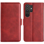 Custodia per telefono in pelle con chiusura orizzontale con fibbia magnetica su entrambi i lati, For Samsung Galaxy S25+ 5G, For Samsung Galaxy S25 Ultra 5G, For Samsung Galaxy A16, For Samsung Galaxy S24 FE 5G