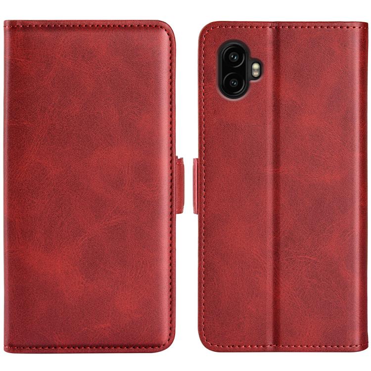 Custodia per telefono in pelle con chiusura orizzontale con fibbia magnetica su entrambi i lati, For Samsung Galaxy Xcover 7 Pro, For Samsung Galaxy M55 5G, For Samsung Galaxy M15 5G, For Samsung Galaxy A55