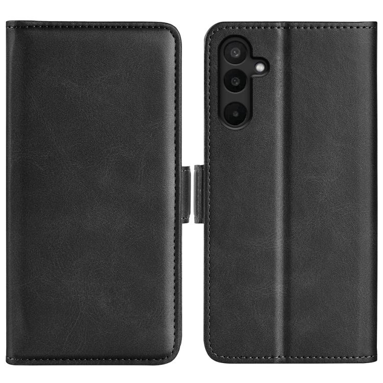 Custodia per telefono in pelle con chiusura orizzontale con fibbia magnetica su entrambi i lati, For Samsung Galaxy M16 / F16