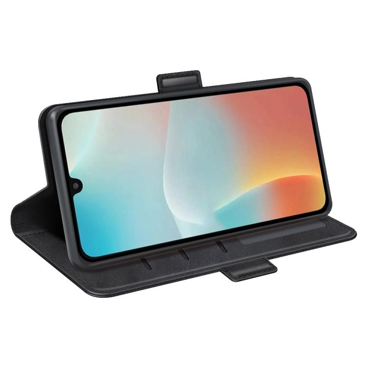Custodia per telefono in pelle con chiusura orizzontale con fibbia magnetica su entrambi i lati, For Samsung Galaxy M16 / F16