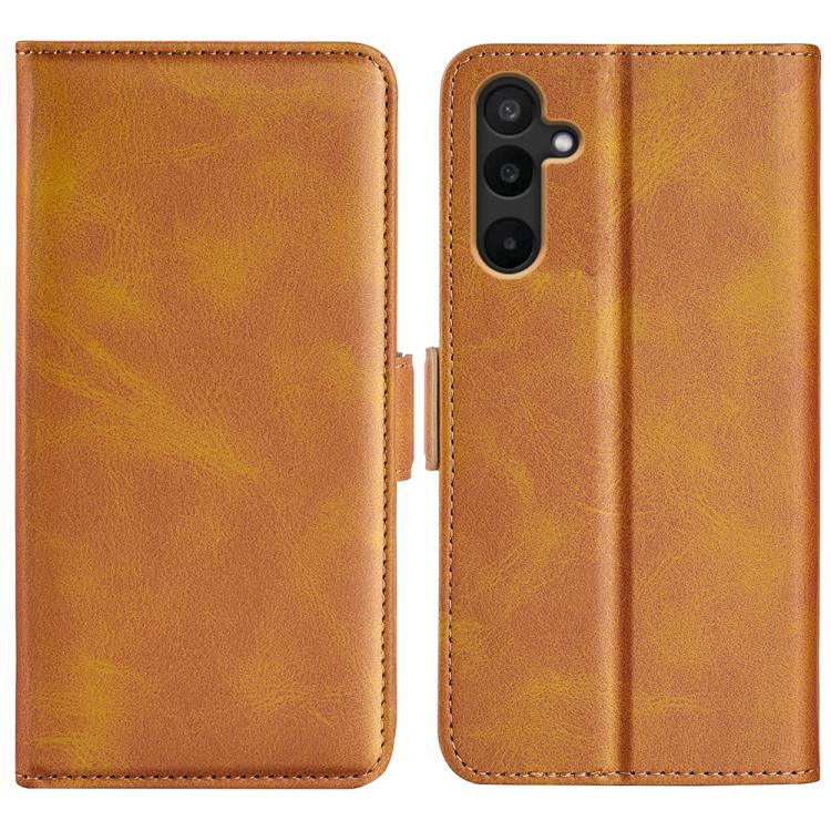 Custodia per telefono in pelle con chiusura orizzontale con fibbia magnetica su entrambi i lati, For Samsung Galaxy M16 / F16