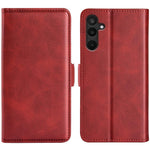 Custodia per telefono in pelle con chiusura orizzontale con fibbia magnetica su entrambi i lati, For Samsung Galaxy M16 / F16