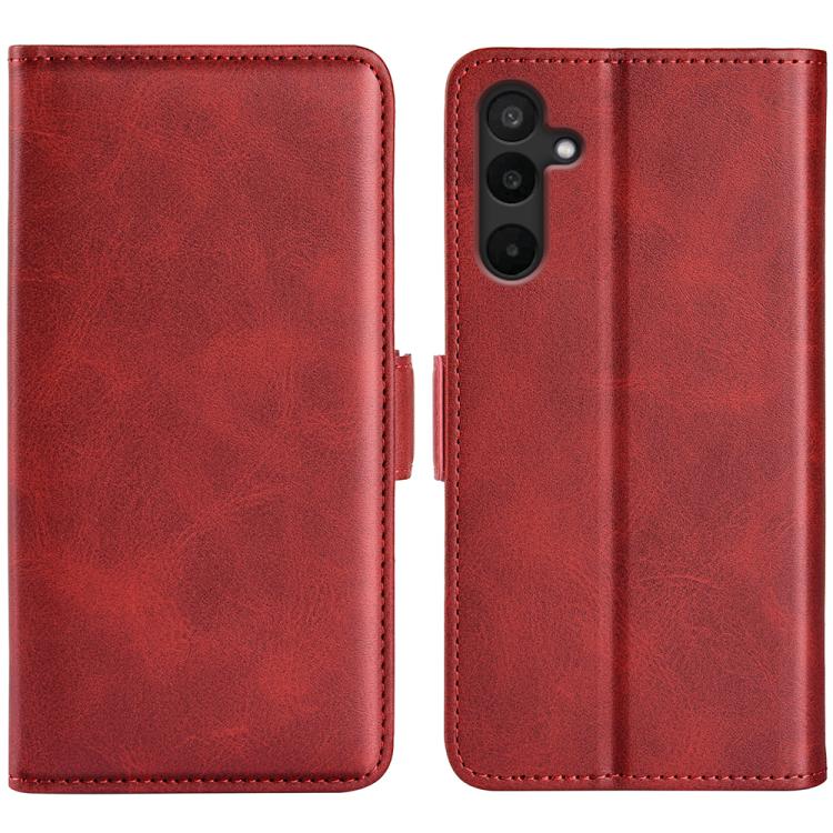 Custodia per telefono in pelle con chiusura orizzontale con fibbia magnetica su entrambi i lati, For Samsung Galaxy M16 / F16