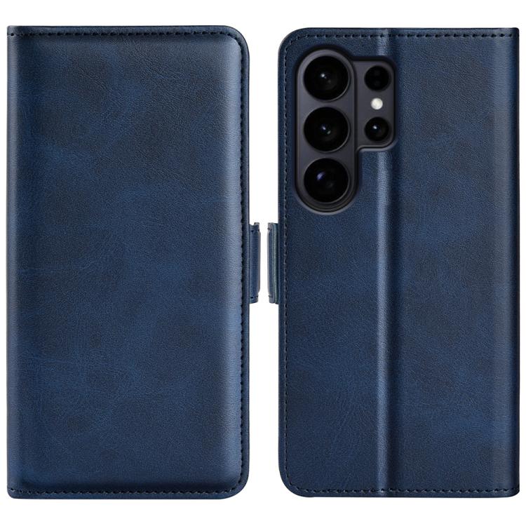 Custodia per telefono in pelle con chiusura orizzontale con fibbia magnetica su entrambi i lati, For Galaxy S26 FE 5G, For Galaxy S26+ 5G, For Galaxy S26 Edge 5G, For Galaxy S26 Ultra 5G