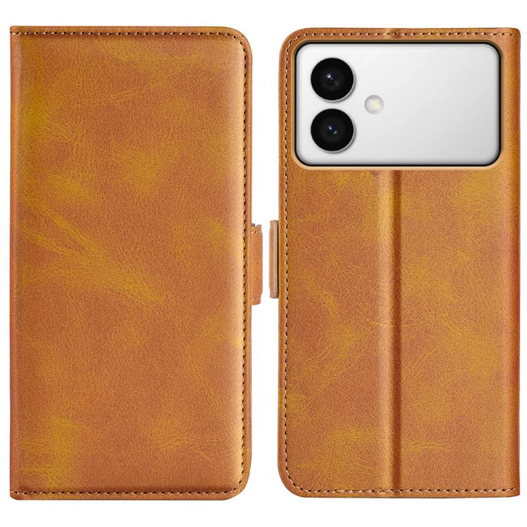 Custodia per telefono in pelle con chiusura orizzontale con fibbia magnetica su entrambi i lati, For Galaxy S26 FE 5G, For Galaxy S26+ 5G, For Galaxy S26 Edge 5G, For Galaxy S26 Ultra 5G