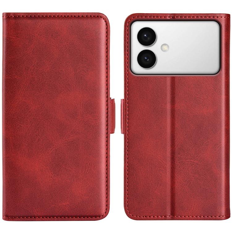 Custodia per telefono in pelle con chiusura orizzontale con fibbia magnetica su entrambi i lati, For Galaxy S26 FE 5G, For Galaxy S26+ 5G, For Galaxy S26 Edge 5G, For Galaxy S26 Ultra 5G