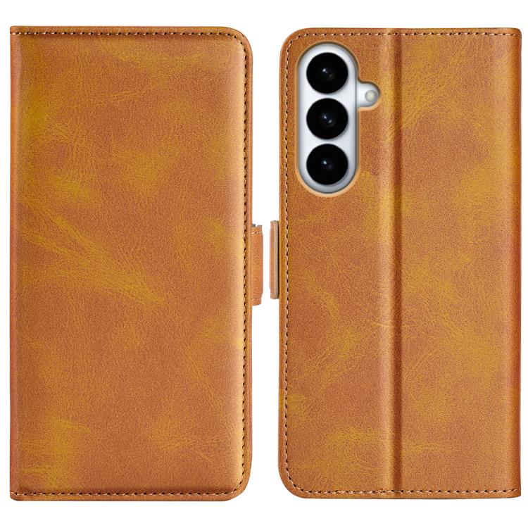Custodia per telefono in pelle con chiusura orizzontale con fibbia magnetica su entrambi i lati, For Galaxy S26 FE 5G, For Galaxy S26+ 5G, For Galaxy S26 Edge 5G, For Galaxy S26 Ultra 5G