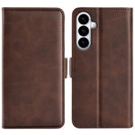 Custodia per telefono in pelle con chiusura orizzontale con fibbia magnetica su entrambi i lati, For Galaxy S26 FE 5G, For Galaxy S26+ 5G, For Galaxy S26 Edge 5G, For Galaxy S26 Ultra 5G