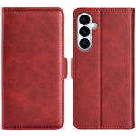 Custodia per telefono in pelle con chiusura orizzontale con fibbia magnetica su entrambi i lati, For Galaxy S26 FE 5G, For Galaxy S26+ 5G, For Galaxy S26 Edge 5G, For Galaxy S26 Ultra 5G