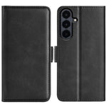 Custodia per telefono in pelle con chiusura orizzontale con fibbia magnetica su entrambi i lati, For Galaxy S26 FE 5G, For Galaxy S26+ 5G, For Galaxy S26 Edge 5G, For Galaxy S26 Ultra 5G